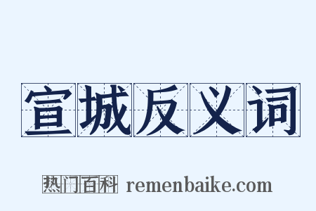 宣城反义词是什么意思的图片